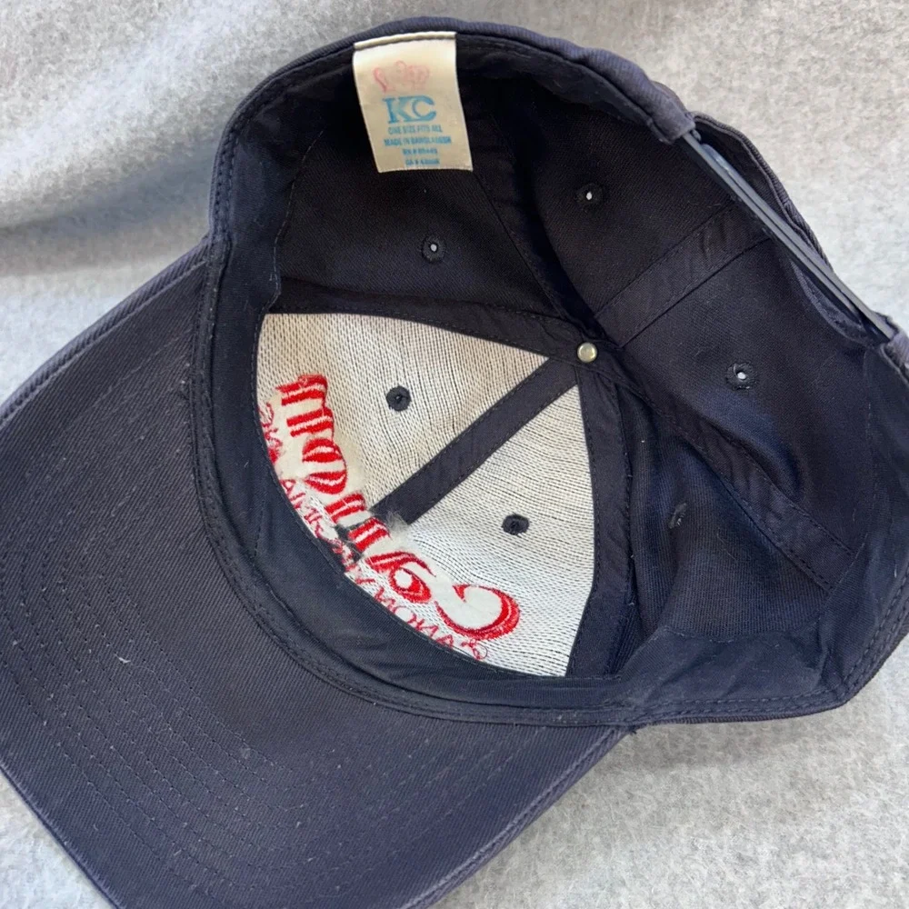 Canon Virginia Inc Logo Mens Navy KC Caps Snapback Hat Corporate Promo OSFA
